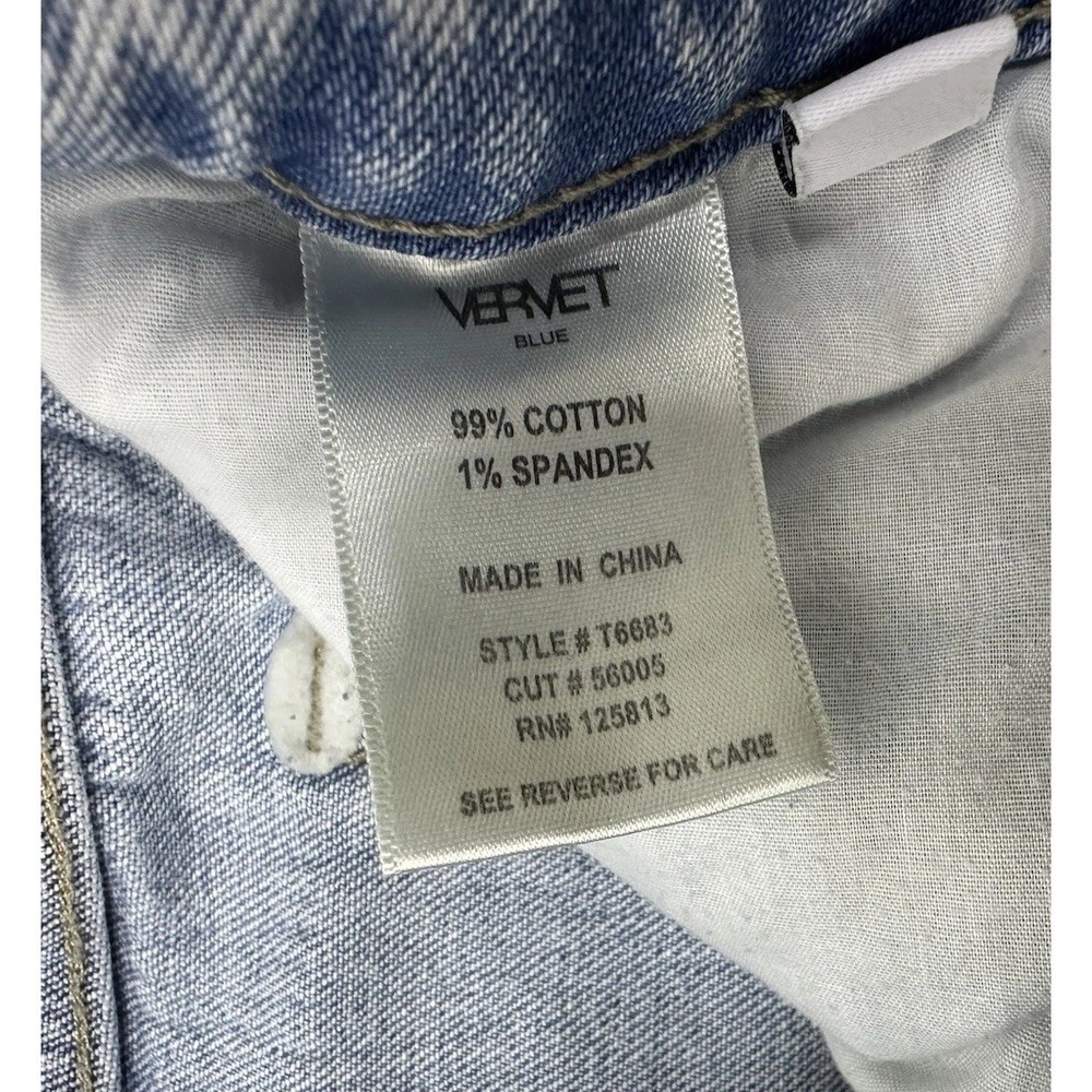 Vervet High Rise Wide Leg Straight Cut Jeans Light Wash / Women's 28‎ - Picture 5 of 9
